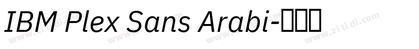 IBM Plex Sans Arabi字体转换
